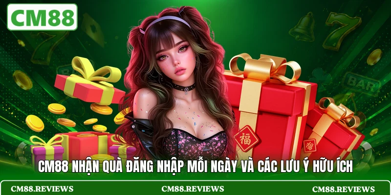 CM88 nhận quà đăng nhập mỗi ngày