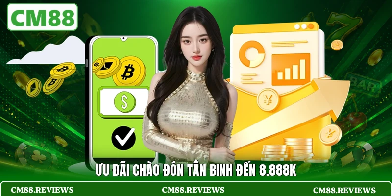 Ưu đãi chào đón tân binh đến 8.888K